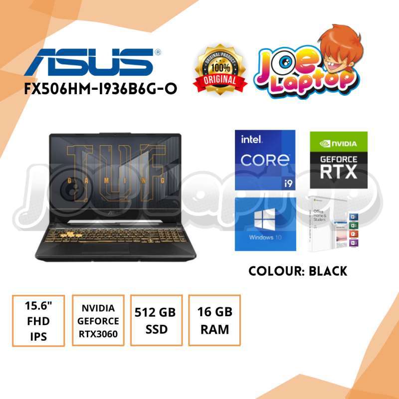 Jual Asus FX506HM-I936B6G-O Grey i9 11900H Win10 (15.6 FHD IPS/RTX3060 ...