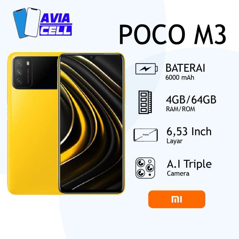 Promo XIAOMI POCO M3 4/64 RAM 4GB INTERNAL 64GB Diskon 20% di Seller ...