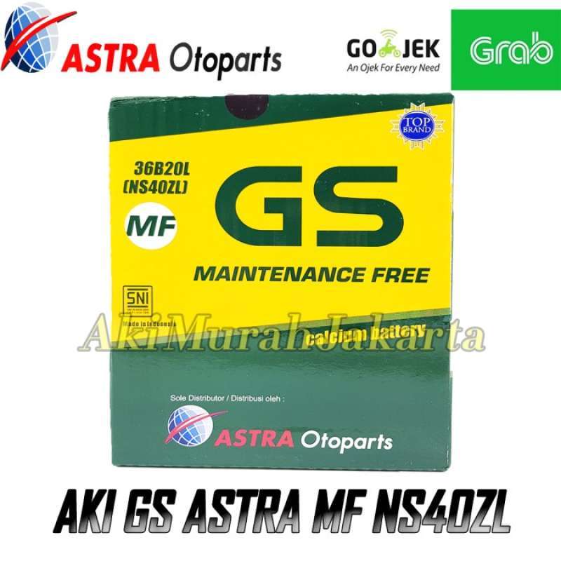 Jual Aki Mobil Suzuki Ignis GS Astra NS40ZL Aki Kering 12V / 35 Ah di