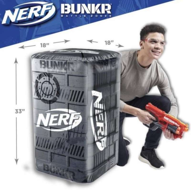 Promo NERF BUNKR BATTLE ZONE INFLATABLE Barrier GAME BUNKER HASBRO