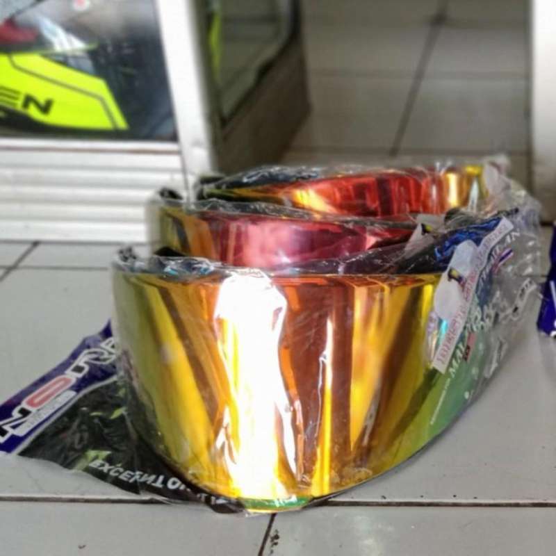 Jual Visor KYT TT COURSE IRIDIUM RED GOLD NORISK di Seller Krisna