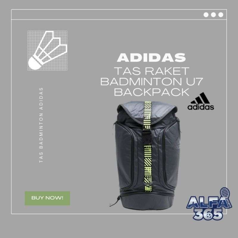 Jual Tas Backpack Olahraga Adidas U7 Ransel Badminton / Bulu Tangkis