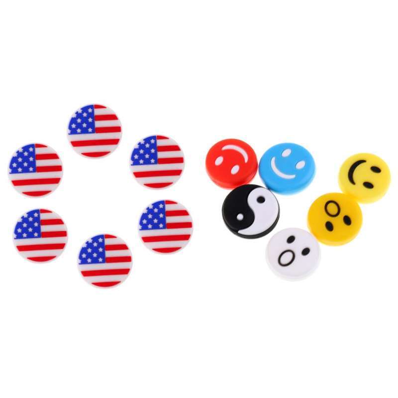 Jual 10pcs Assorted National Flag Silicone Vibration Dampeners For Tennis Racket Di Seller