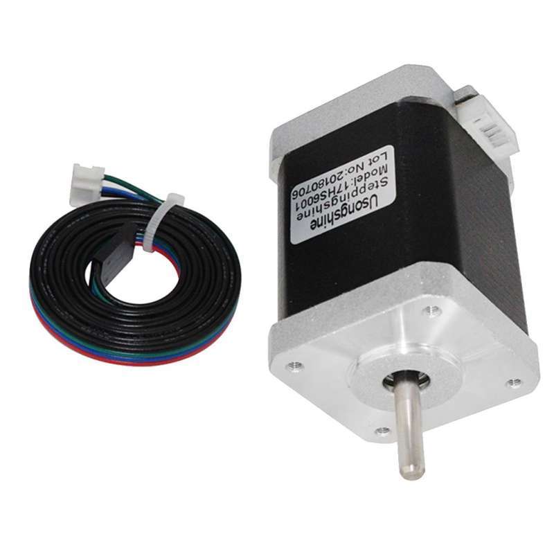 Jual 17 Bipolar Stepper Step Motor 12V 4Pin for CNC Laser and 3D ...