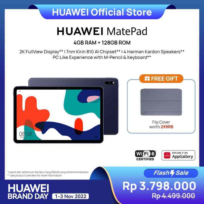 Jual HUAWEI MatePad Tablet [4+128GB] | 10.4 inci | 2K FullView Display ...