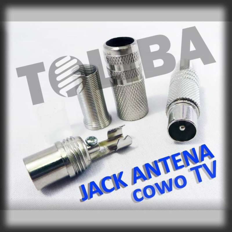 Jual jack antena tv besi jantan / jack tv besi / colokan antena tv di