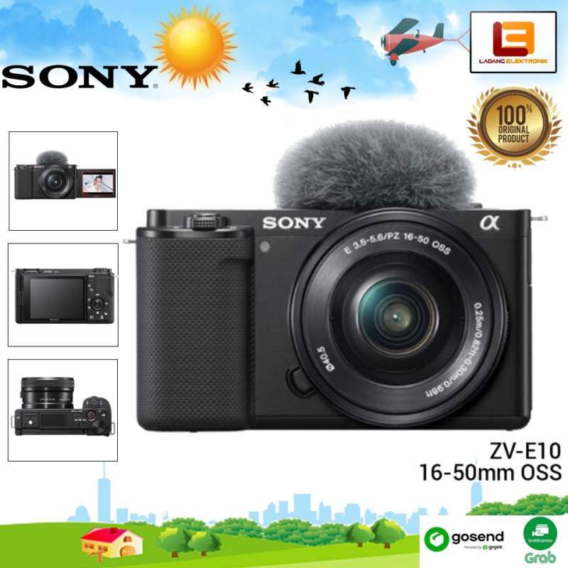 Jual Sony ZVE10 Kit 1650mm Mirrorless Kamera ZVE10 Black di