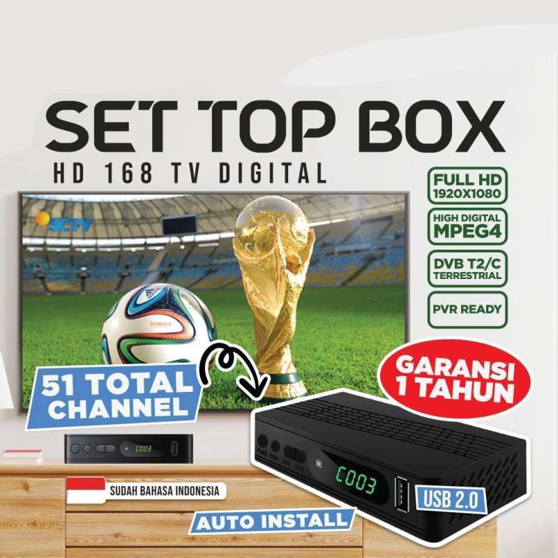Jual TV digital STB wifi YouTube Top Box SVB T2 decoder receiver di ...