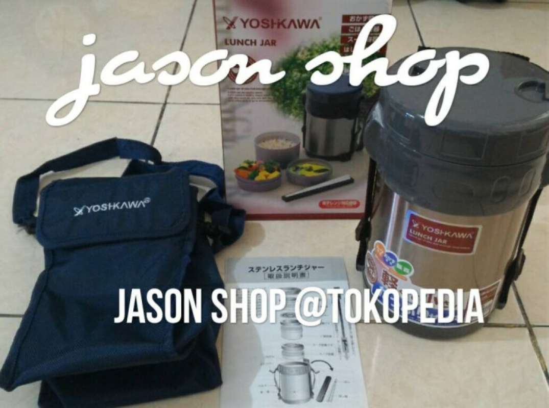 Promo Lunch box Yoshikawa 3 sekat uk.2,5 L/Lunch Jar Yoshikawa uk.2,5L