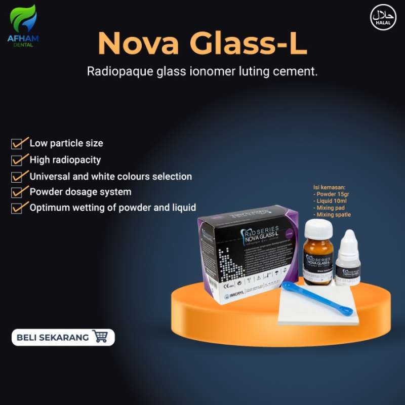 Jual DENTAL GLASS IONOMER LUTING CEMENT / GIC / SIMILAR FUJI 1 / NOVA