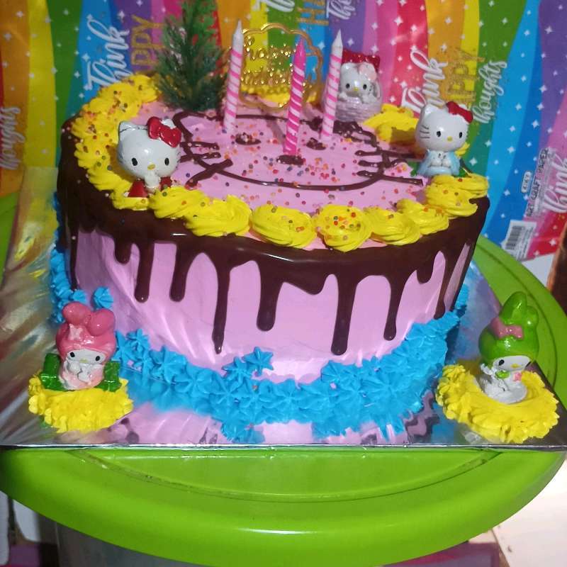 Jual kue ulang tahun karakter hellokitty di Seller AR cake - Pakulonan
