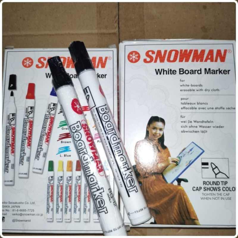 Jual harga spidol snowman warna 1 pack Lengkap - Harga Murah Agustus