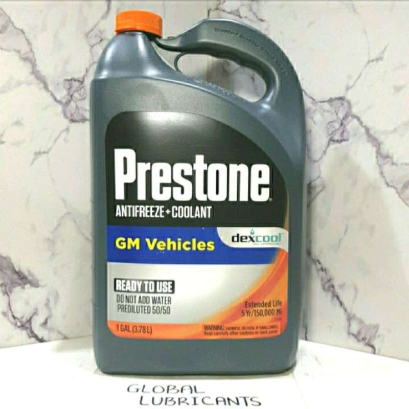 Jual Prestone Dexcool GM Approved Antifreeze Coolant 50/50 3,78 Liter