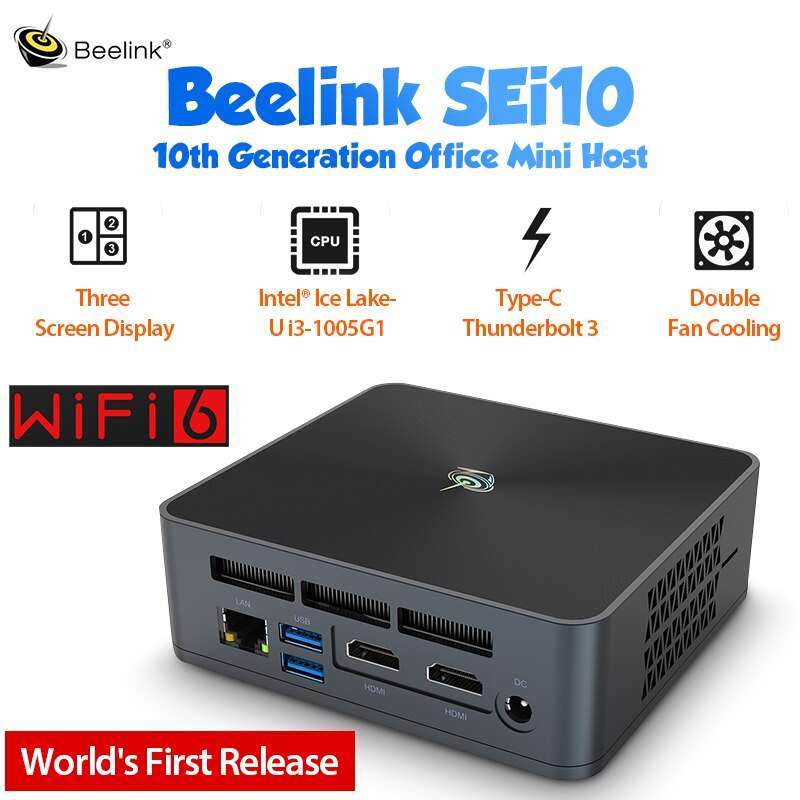 Jual Mini PC Beelink SEi10 Intel i51035G4 8/256GB SSD 4K Windows 11 di