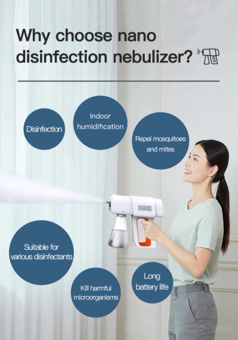 Promo nano spray gun disinfectant / disinfection spray handheld