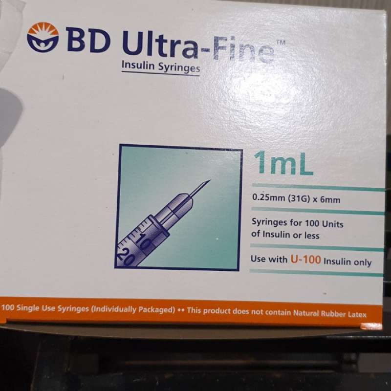 Jual OEM BD INSULIN INSULINE NEEDLE 1 CC / 1 ML JARUM SUNTIK HGH di