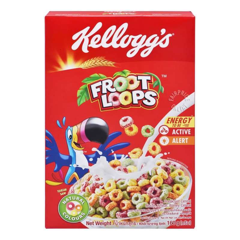 Jual Kellogg's Cereal Froot Loops 160g di Seller BisQuitto Shop Baloi
