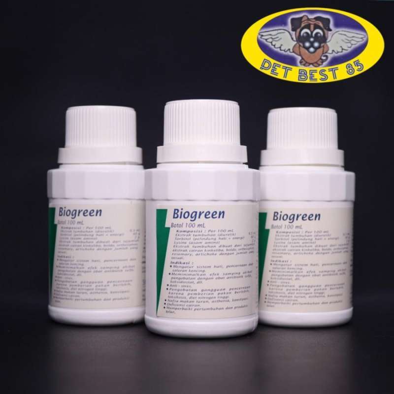 Jual Biogreen 100 ml Suplement Sorbitol Lysine Cat/Dog/Ayam/Merpati