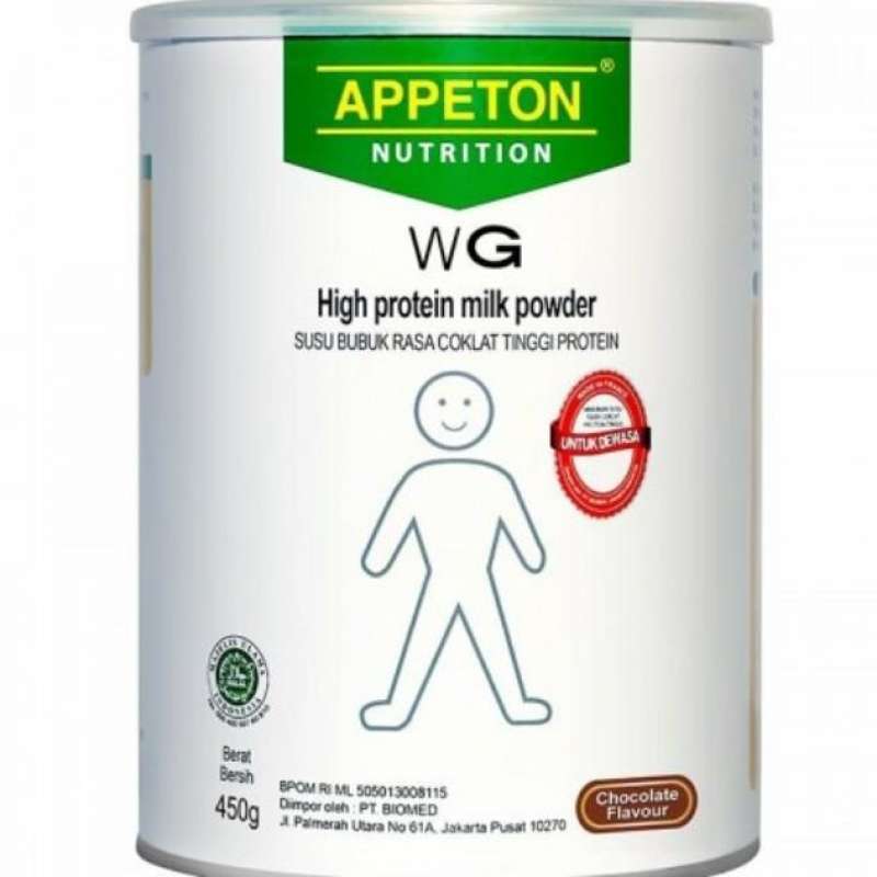 Jual Appeton Weight Gain High Protein Milk Powder Chocolate 450Gr di