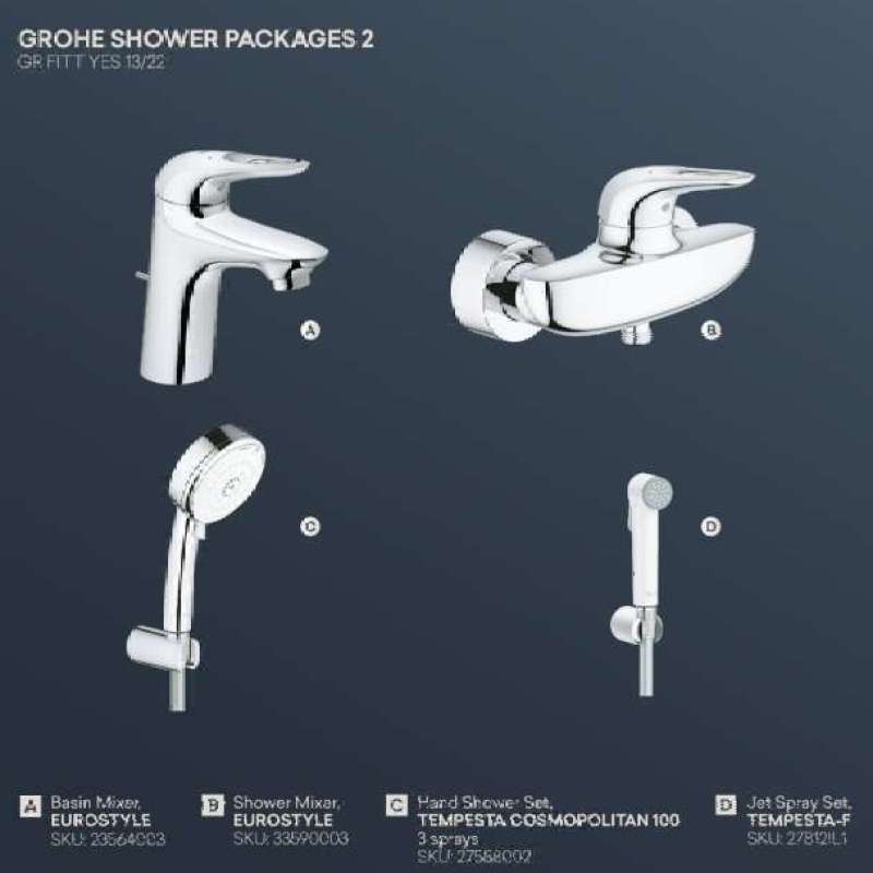 Jual Grohe Shower Packages 2 di Seller Galleria Pematang, Kab. Tangerang Blibli