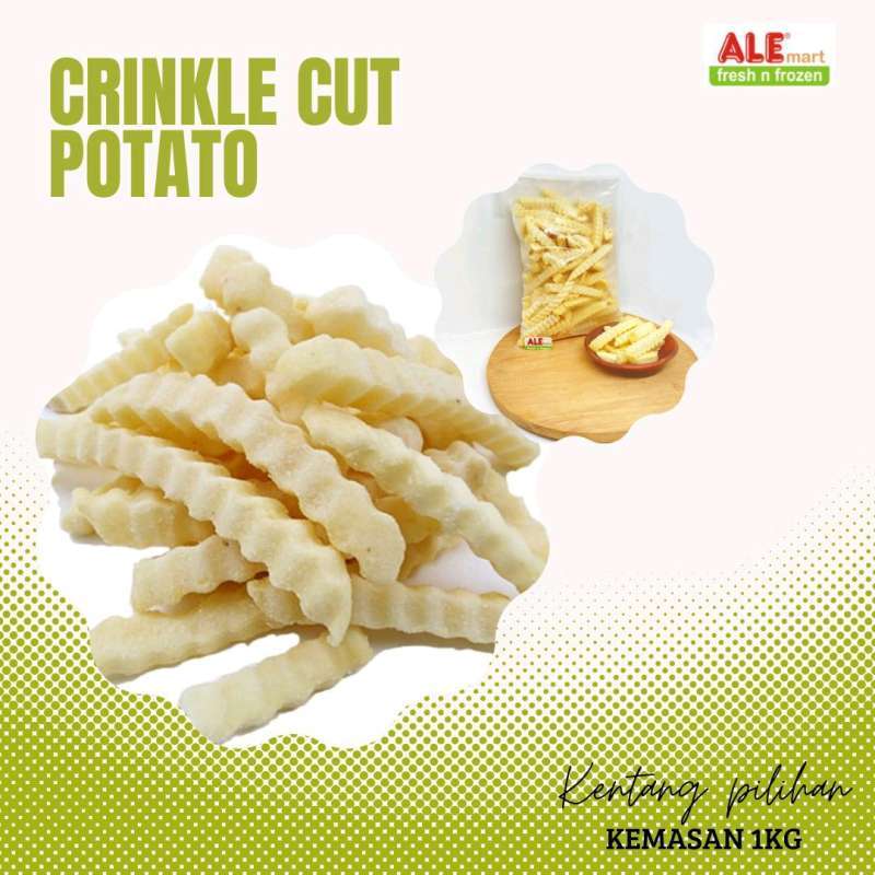 Jual Kentang crinkle,crinkle cut 1kg,crinkle cut potato,kentang goreng