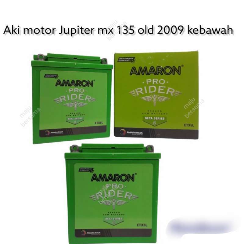Promo Aki Motor Yamaha F1zr Etx5 L Amaron Aki Kering Diskon 17% Di