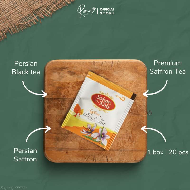 Jual Saharkhiz CTC Black Tea Saffron Persian Tea Teh Saffron Persia