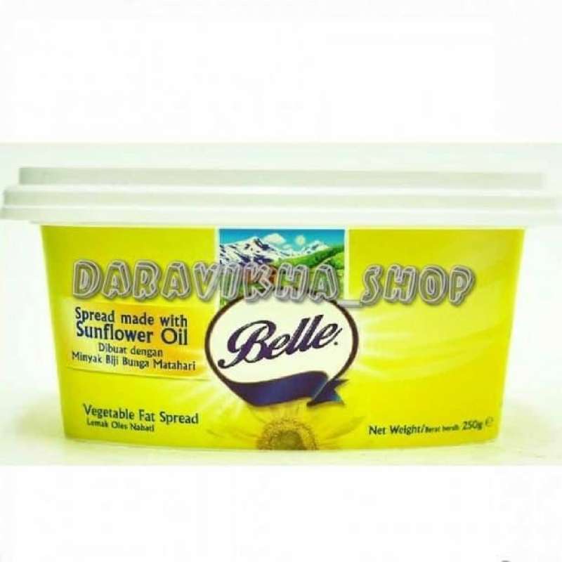 Jual Belle Margarine Sunflower Oil Vagetable Fat Spread 250g di Seller