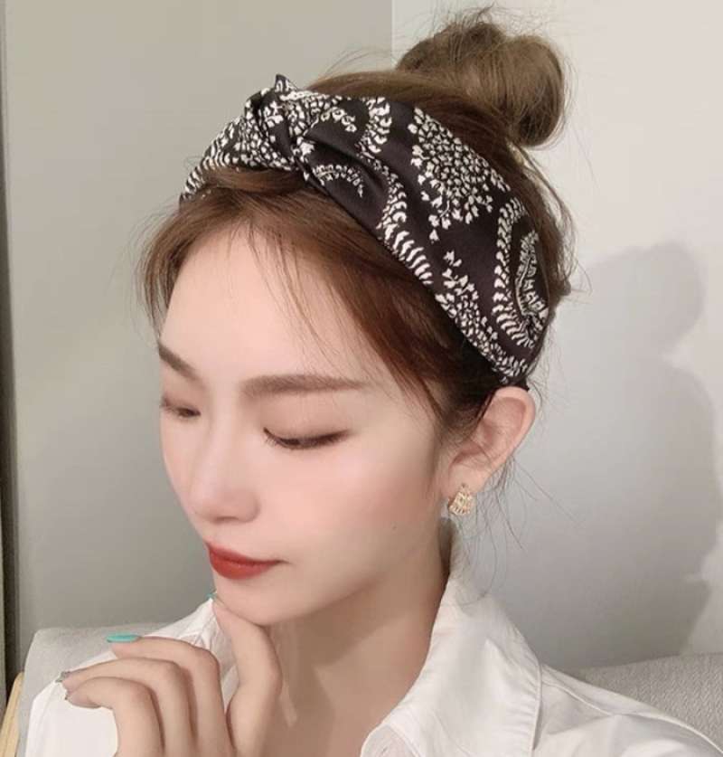 Promo Bando Korea Motif Simpul Lebar / Bandana Wanita Korea Headband