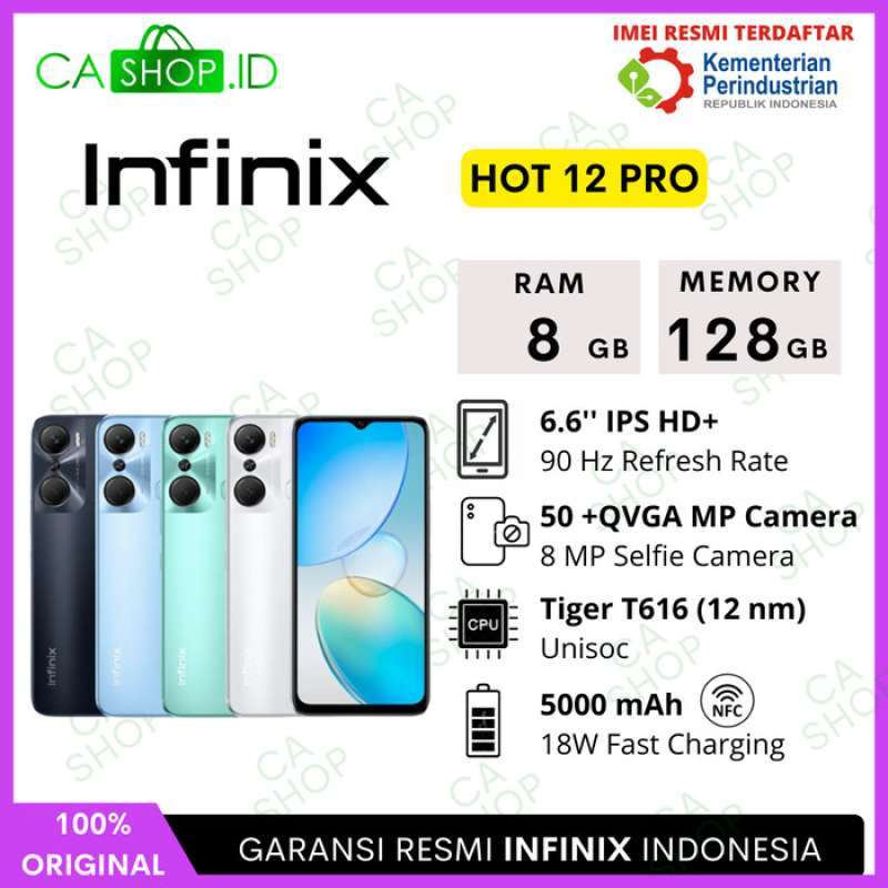 Jual Infinix Hot 12 Pro - 8GB 128GB (8/128) Unisoc T616 5000mAh 90Hz ...