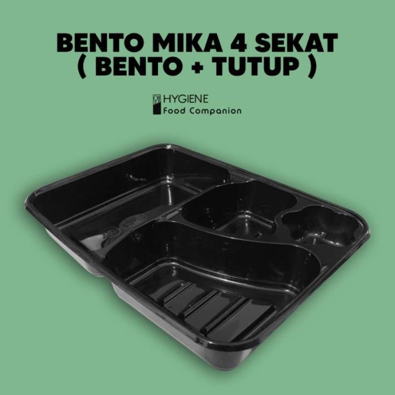 Jual Bento Mika 4 Sekat / Lunch Box Bento / Bento Tray Di Seller Honey