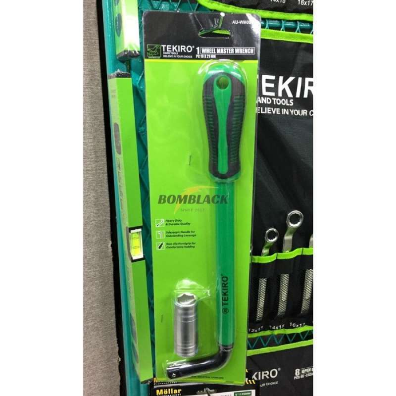 Promo Tekiro Kunci Roda Tarik 19Mm X 21Mm Kunci Mur Baut Ban Mobil 19 X