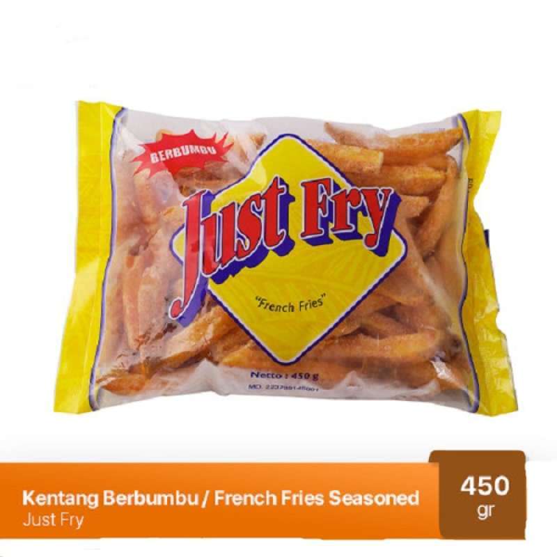 Jual SEASONED FRENCH FRIES JUST FRY 450GR KENTANG GORENG BUMBU HALAL di