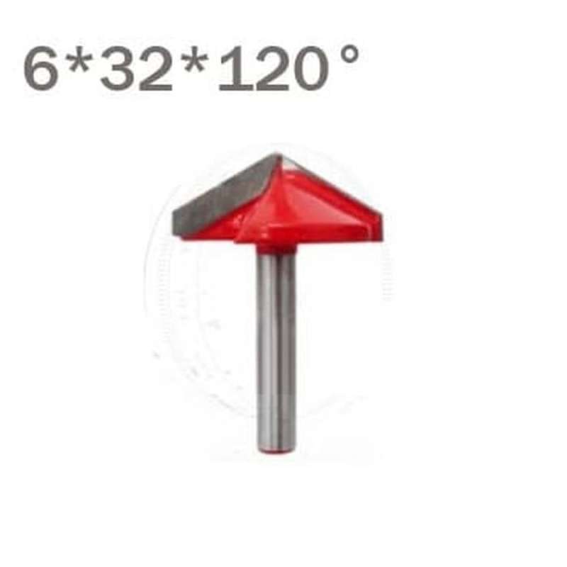 Promo Mata Profil V Groove 120 Degree derajat Router Bit CNC Shank 6mm
