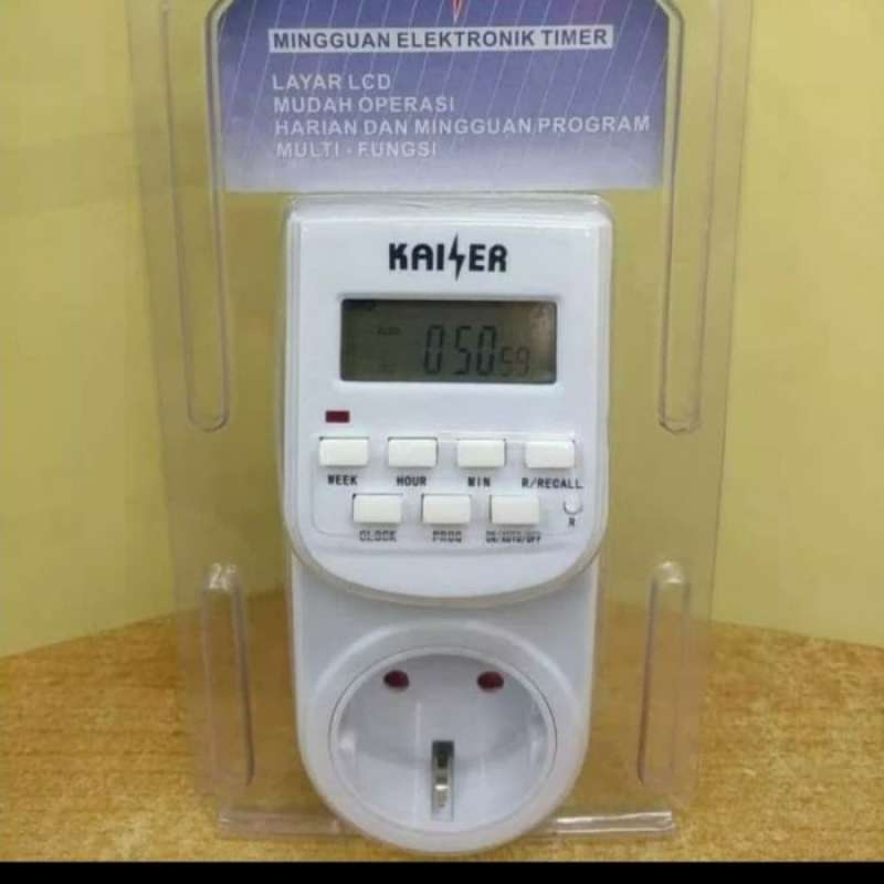 Promo timer digital kaiser stop kontak timer kaiser colokan timer ...