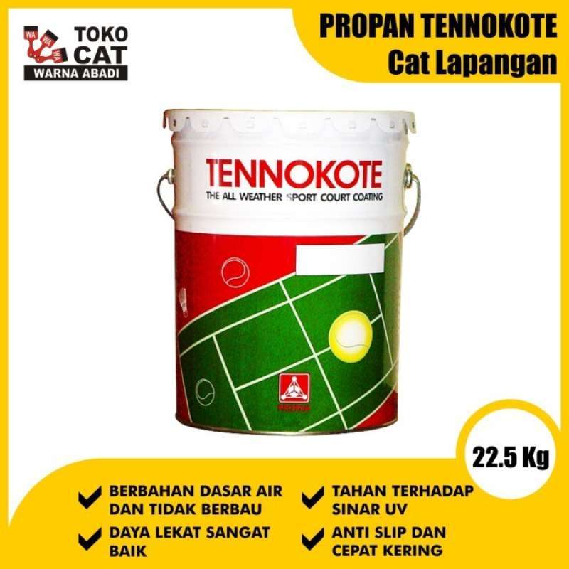 Promo Cat Propan Tennokote 22.5 Kg Warna Hijau - Cat Lapangan Diskon 13