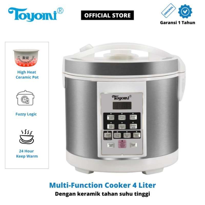 Promo TOYOMI MULTI FUNCTION COOKER 4 Liter RC-4081CP High Heat Ceramic ...