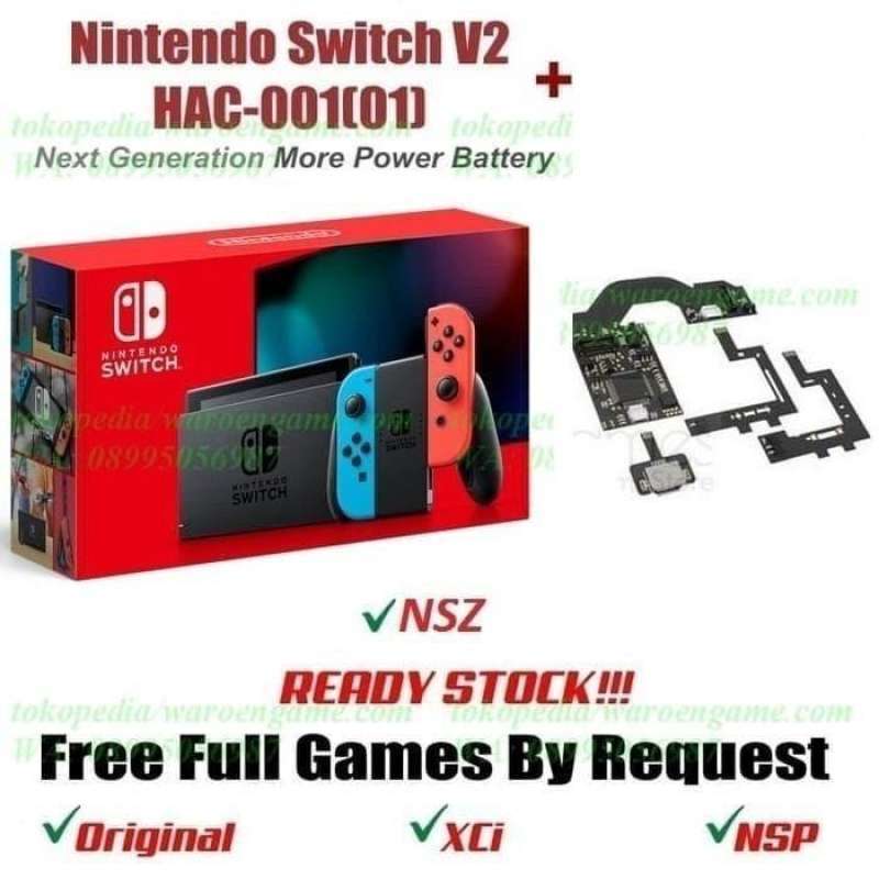 Jual Nintendo Switch Neon V2 Cfw Dual Split Os Fast Boot Ams