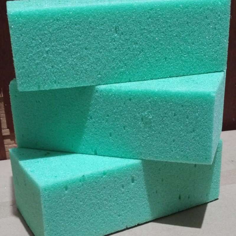 Jual floral foam busa kering, oasis kering, busa kering, gabus bunga 20x10x7 Cm Hijau di