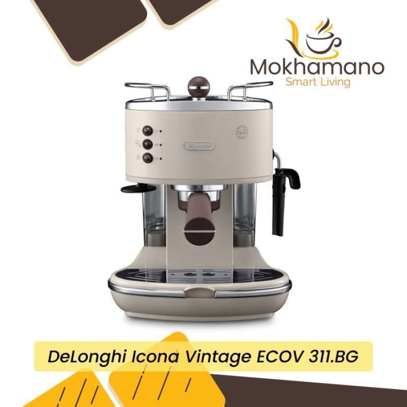 Jual DeLonghi Mesin Kopi Icona Vintage Espresso Machine ECOV 311.BG di