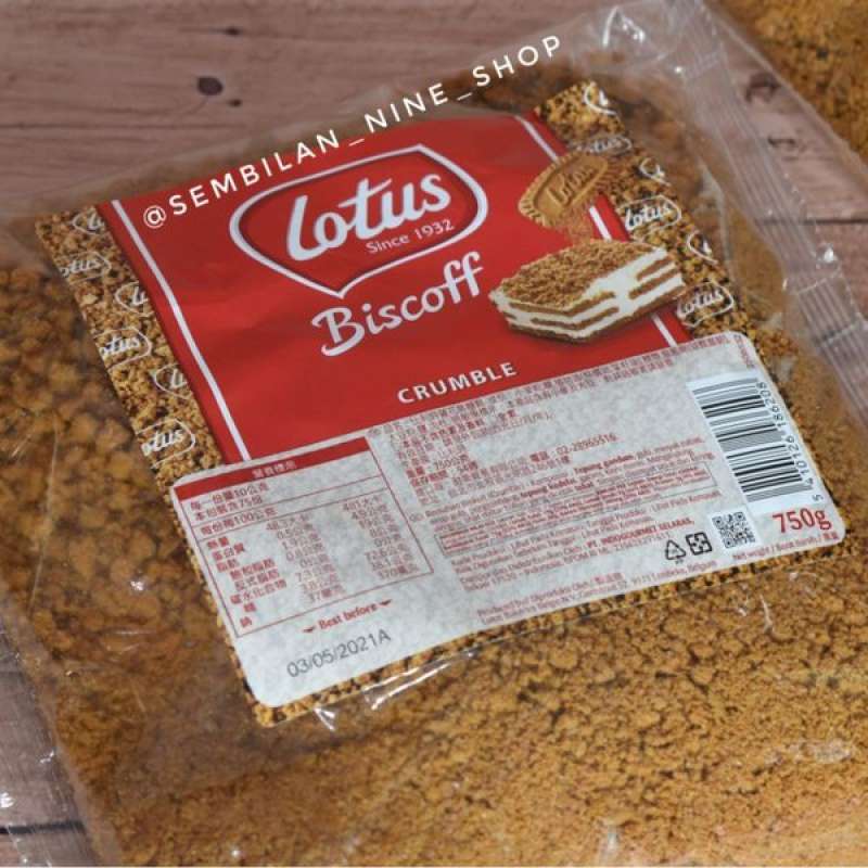Jual Biscuit LOTUS Biscoff CRUMBLE 750 Gram Biskuit Remahan Cookie