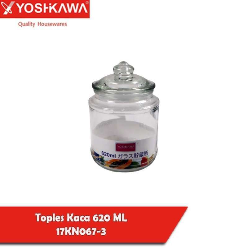 Jual Jar Storage Toples Tutup Karet Kedap Beling Kaca Yoshikawa Kue