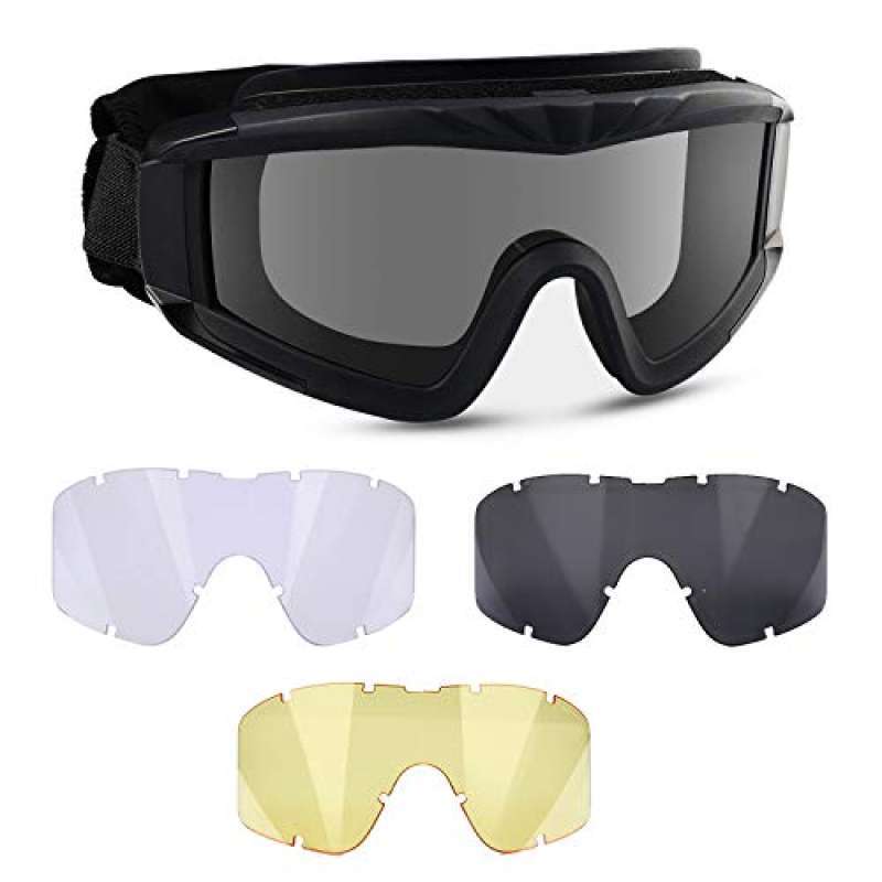 Promo Flantor Airsoft Goggles Outdoor Tactical Goggles Safety Anti Fog