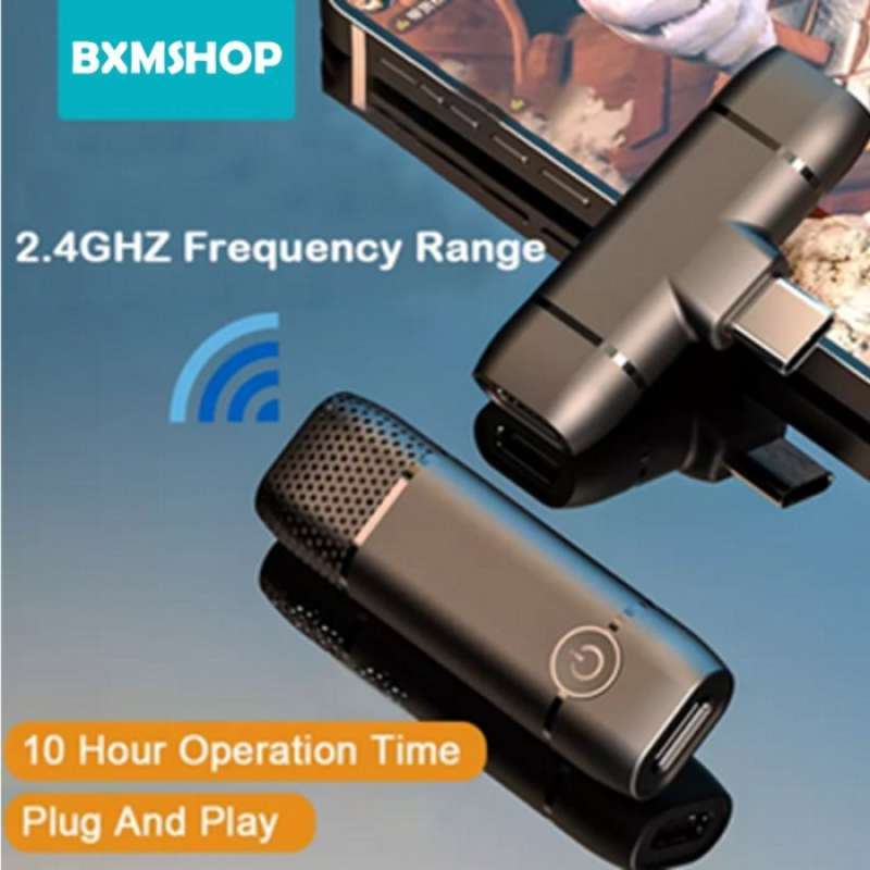 Promo M10 Wireless Lavalier Microphone Type C Audio Video Recording