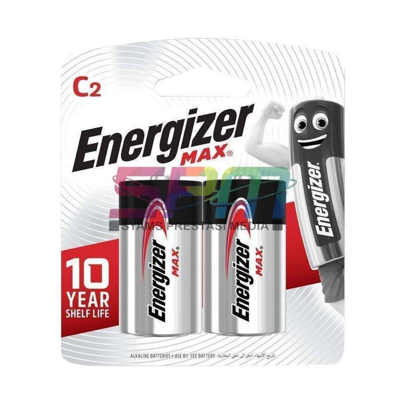 Jual ENERGIZER BATERAI MAX TIPE C ISI 2 BATTERY TYPE C UKURAN SEDANG