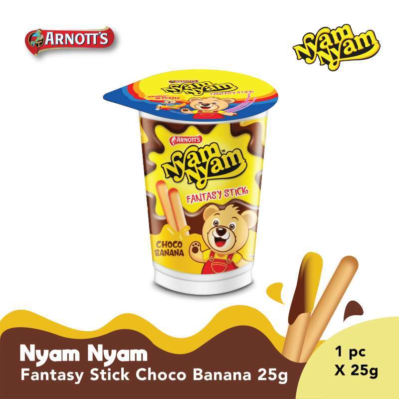 Jual NyamNyam Fantasy Stick Choco Banana di Seller ARNOTT'S Sukapura