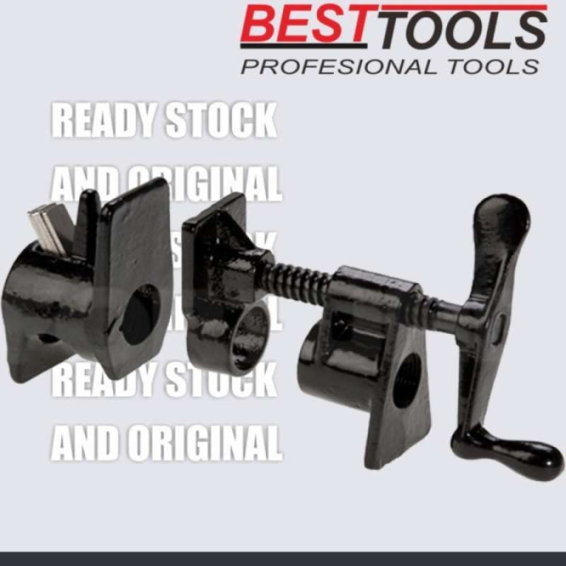 Promo Pipe Clamp Fixture / F Clamp / Bar Clamp 1/2 Inch Diskon 18 Di