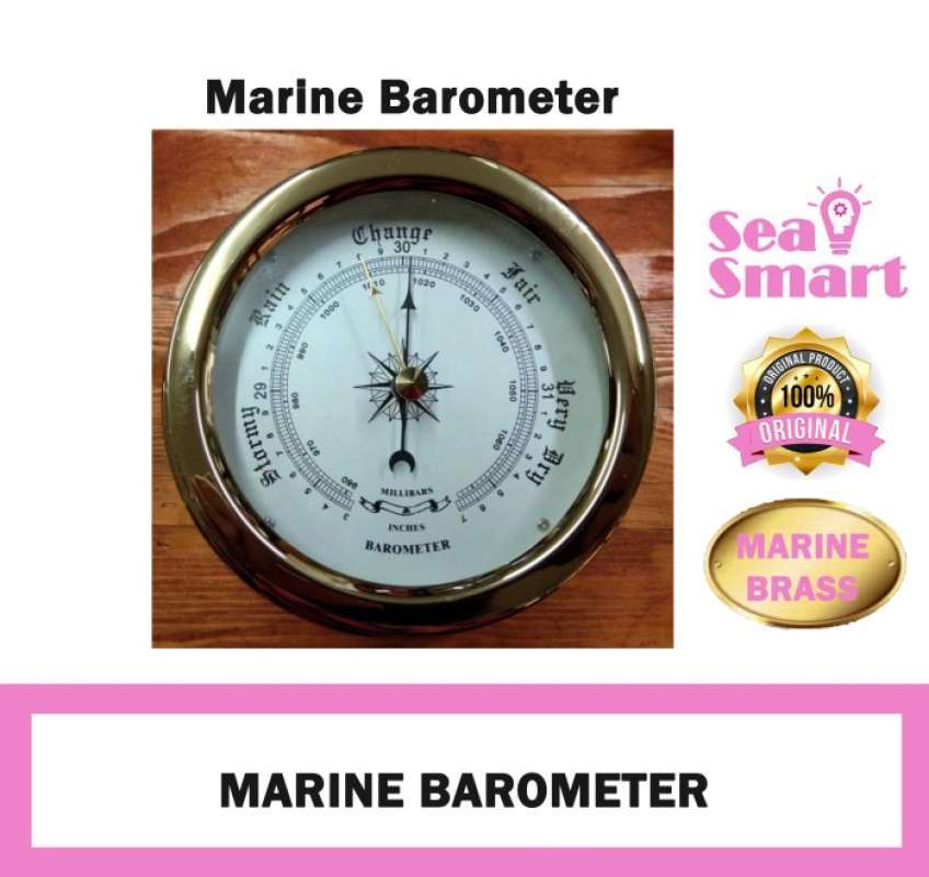 Promo Marine Barometer Gl122B / Barometer Kapal Kuningan Diskon 10 di Seller KEFIRA STORE