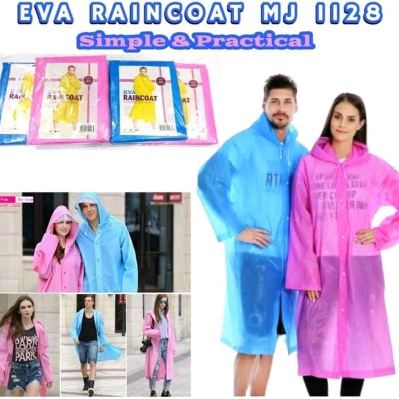Promo Jas Hujan Eva Jaket Bahan Plastik Karet Diskon 23% di Seller Agen