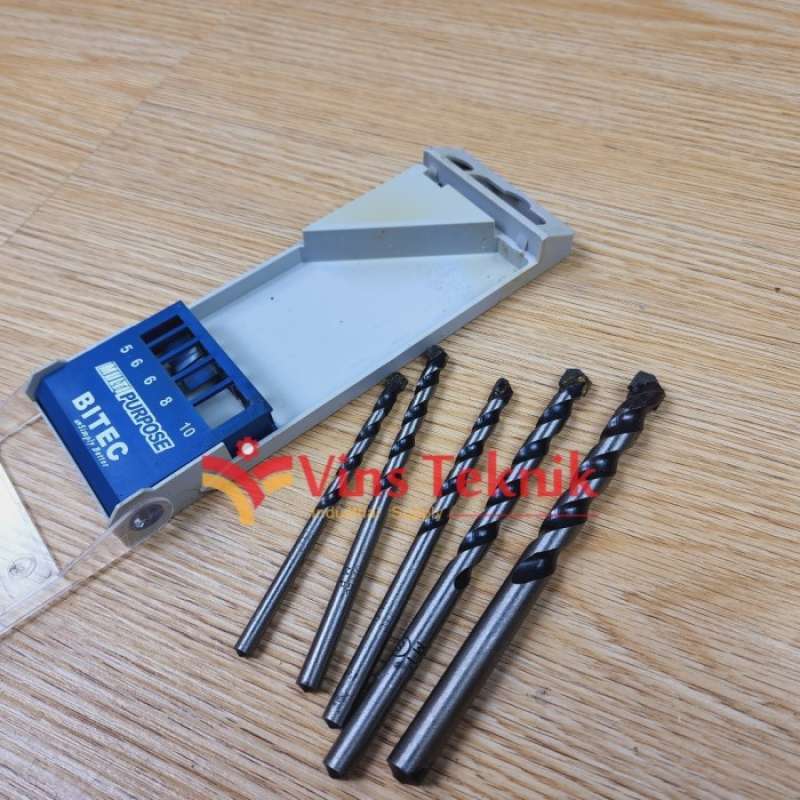 Jual Mata Bor Set Multifungsi Bitec Multi Purpose Drill Bits Set 5Pcs